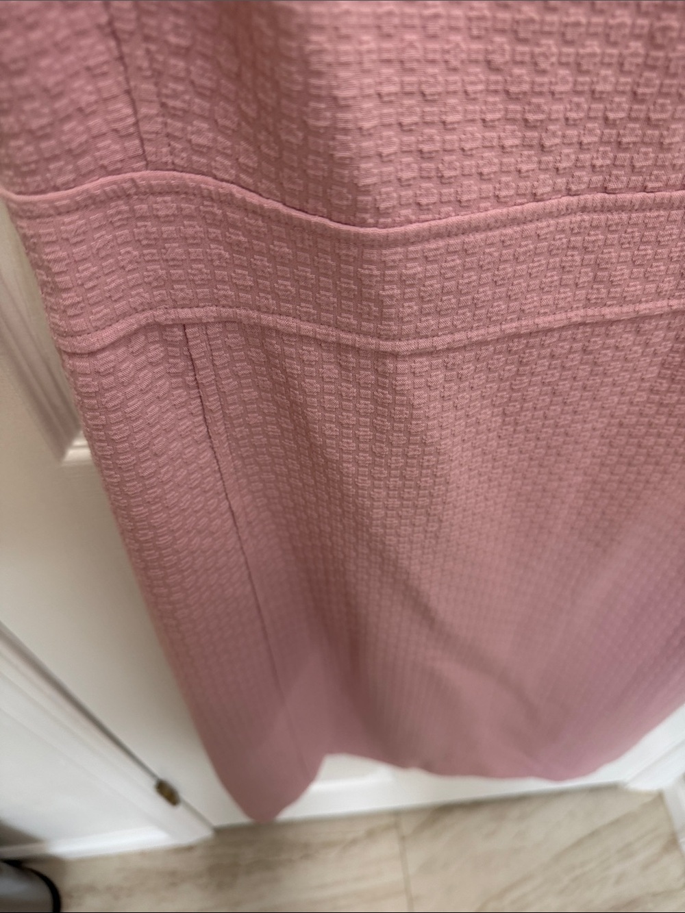 Ann Taylor Factory Dusty Rose Textured Sheath Dress - Picture 3 of 10